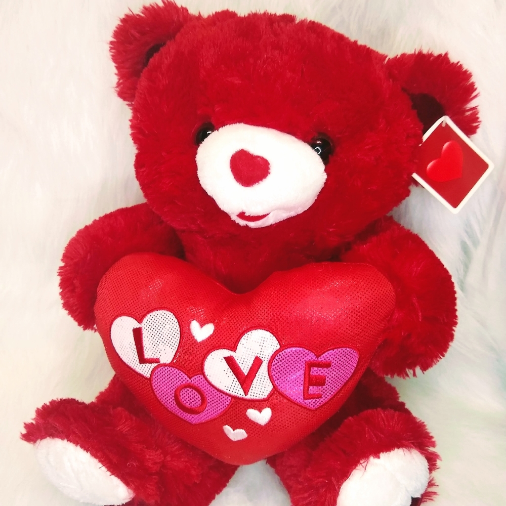 DanDee Collector's 2014 Sweetheart Red 13"tall Teddy Bear Plush Love Pillow